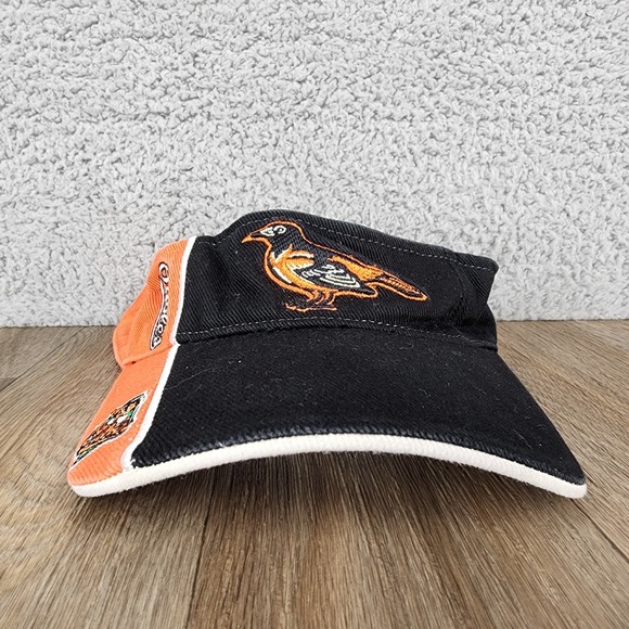 Baltimore Orioles MLB Twins Enterprise Visor Hat Black Orange Baseball - Picture 1 of 8